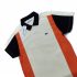 Vertical Tri Color Block Polo Shirt - Cream